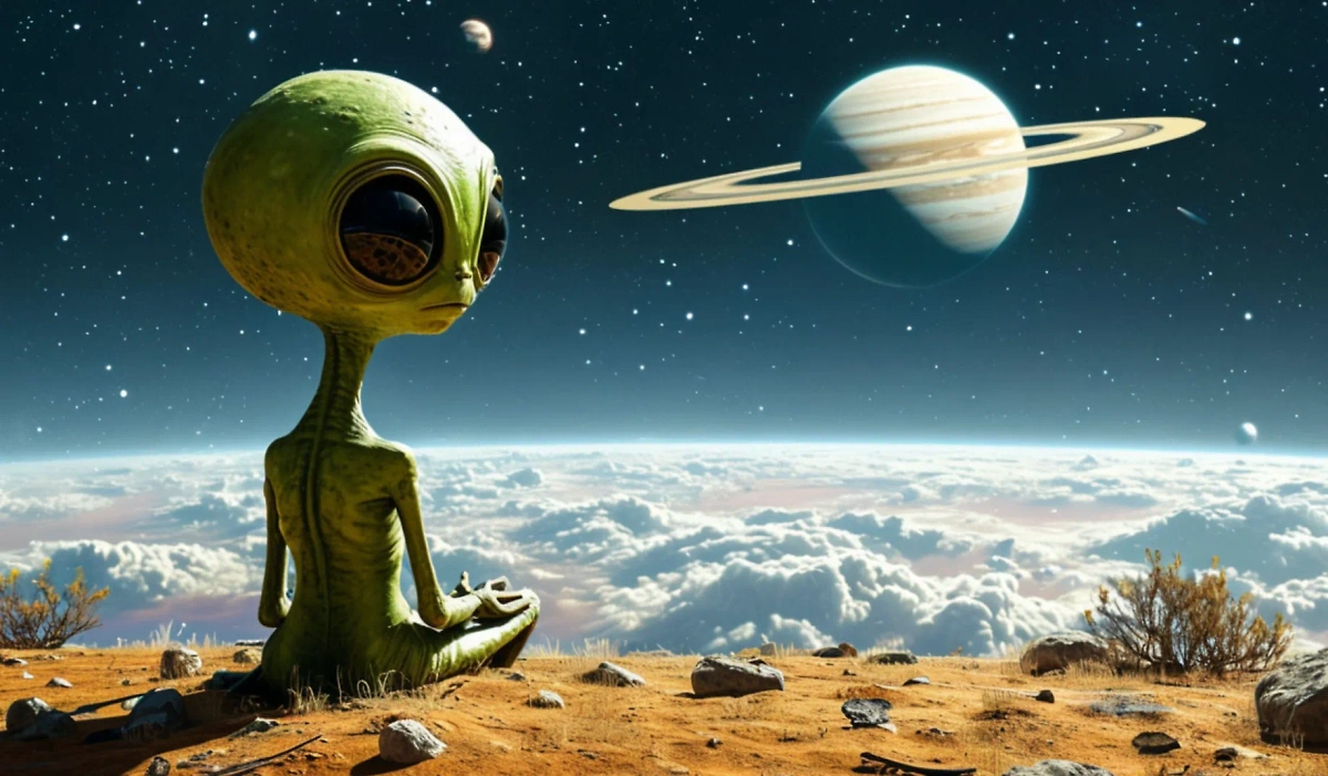 Возможные признаки внеземной жизни наблюдают в Солнечной системе и даже за её пределами. Обложка © «Шедеврум»