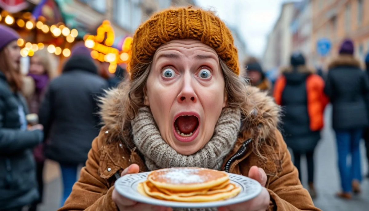 В Красноярском крае участница конкурса по поеданию блинов подавилась и умерла. Обложка © Шедеврум / Life.ru