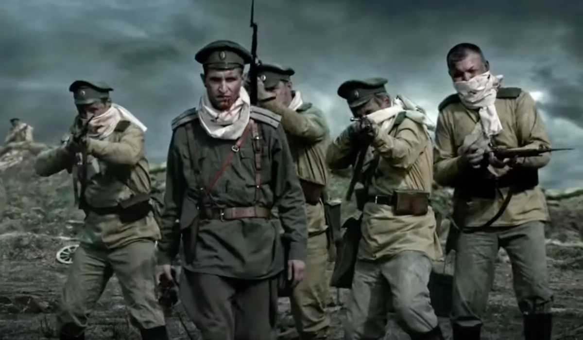 После химической атаки бойцы Русской армии пошли в наступление. Фото © Youtube / Хистори Чел