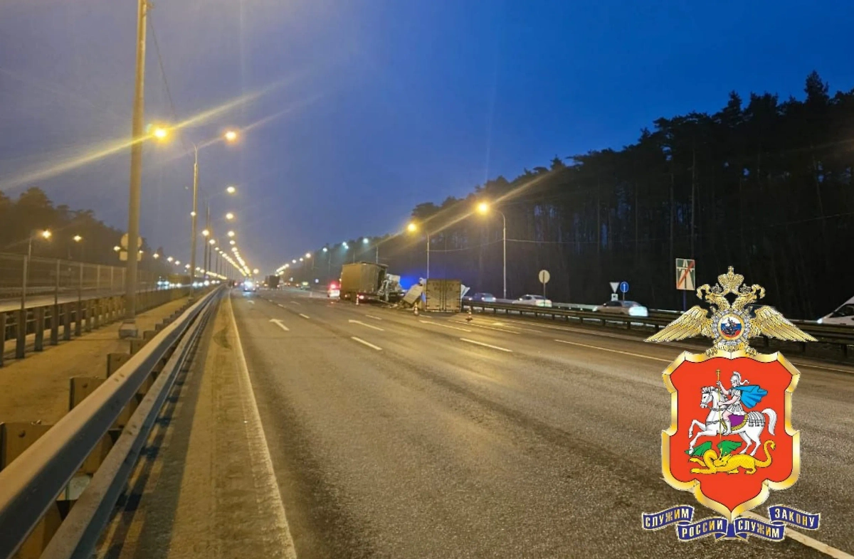 ДТП у Подольска. Фото © VK / ГУ МВД по Московской области