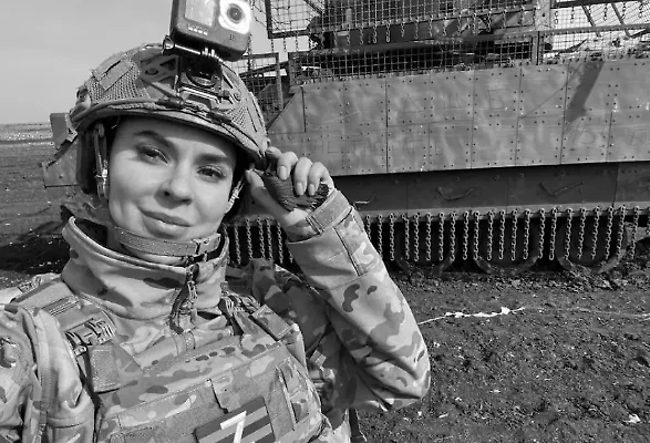 Военкор Первого Канала Анна Прокофьева. Обложка © Соцсети Анны Прокофьевой