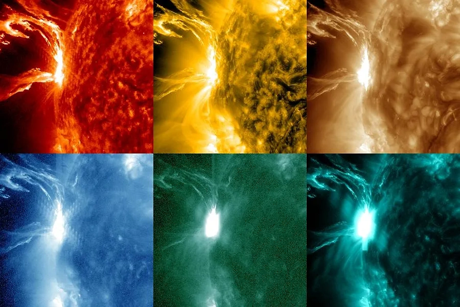 Вспышка класса X1.1 на Солнце 28 марта. Обложка © xras.ru