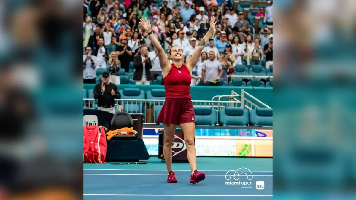 Арина Соболенко. Обложка © X / MiamiOpen