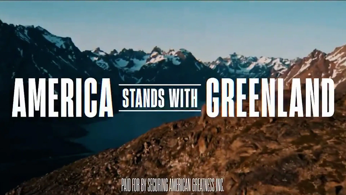 Кадр из видео Трампа об аннексии Гренландии. Обложка © X / realDonaldTrump