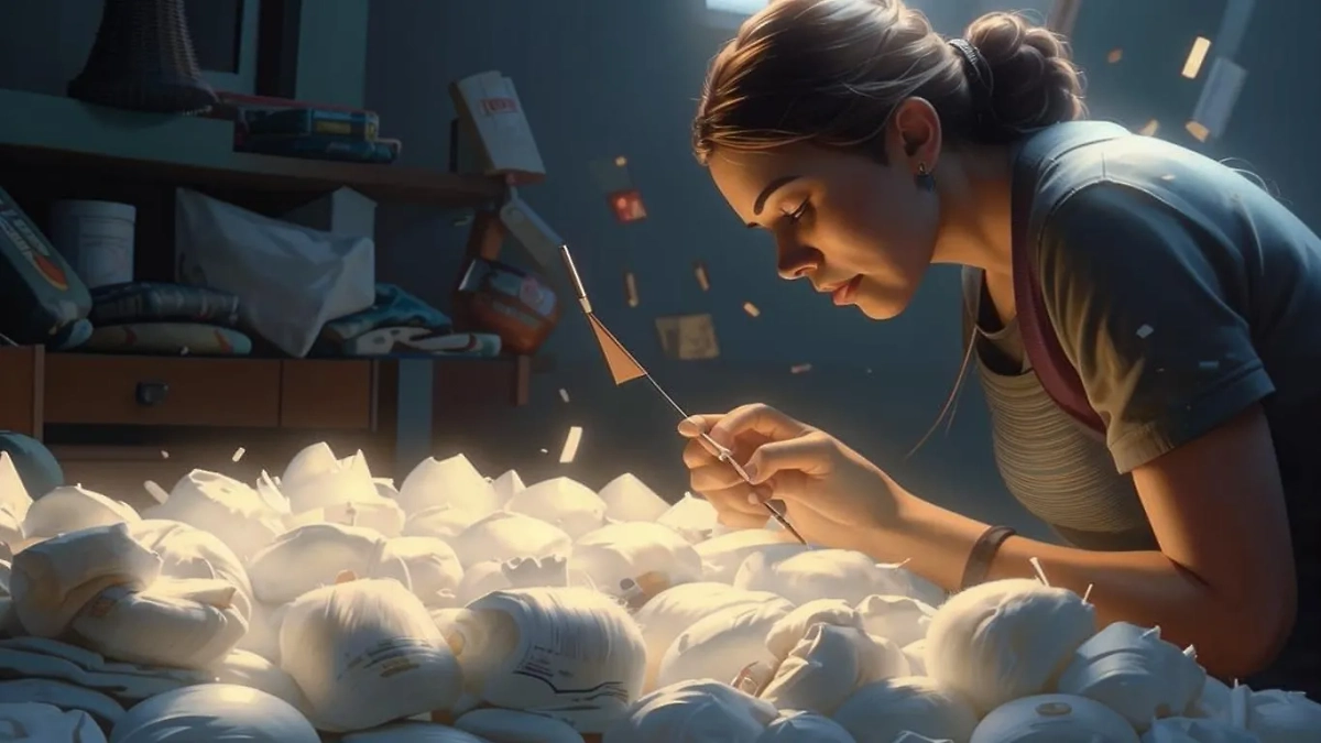 Россиянка пришла в ужас, обнаружив иголку в японском памперсе младенца. Обложка © Kandinsky 3.1 / Life.ru