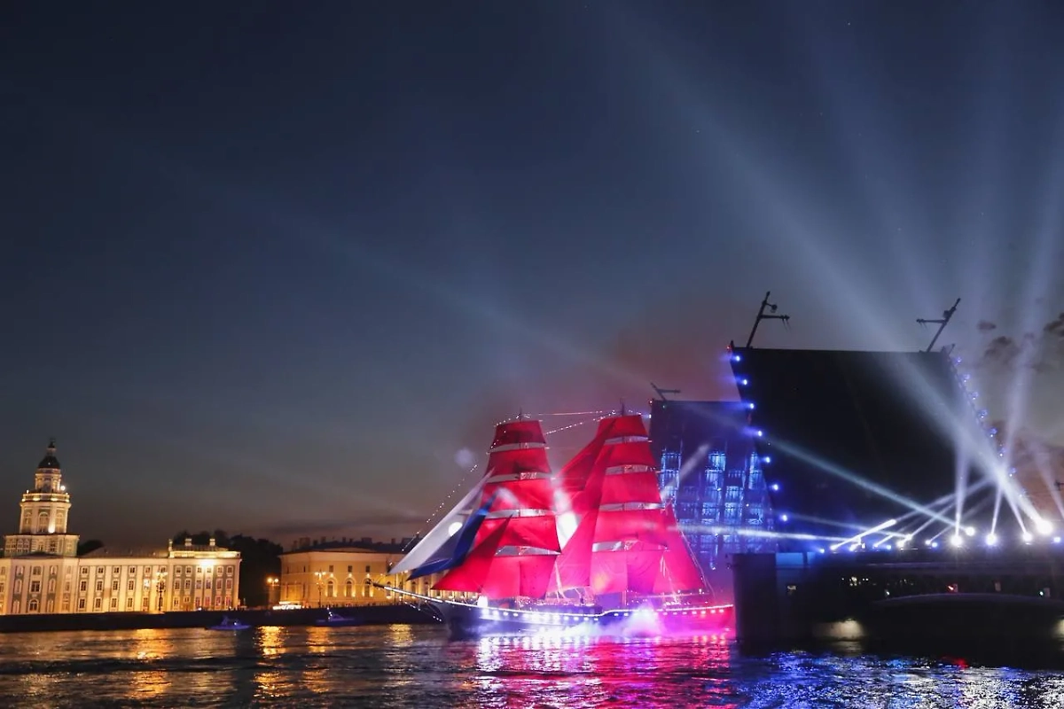 «Алые паруса» в Петербурге. Обложка © Telegram / Александр Беглов