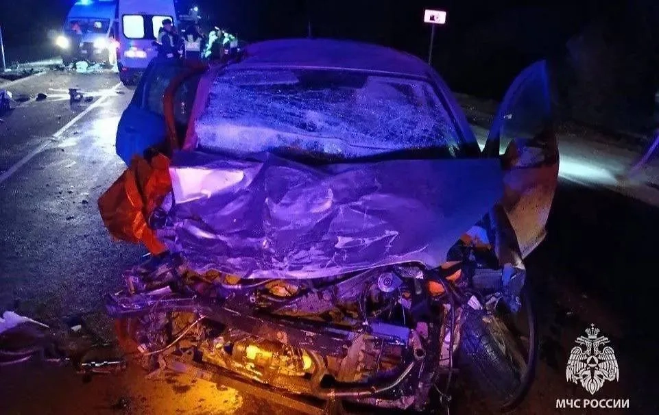 Последствия массового ДТП в Туле. Обложка © Telegram / Пресс-служба МЧС