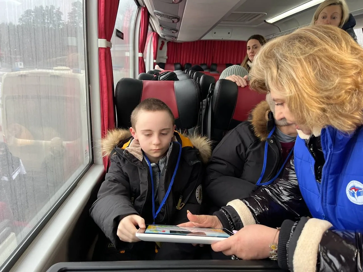 Всех курян встречала Татьяна Москалькова. Фото © Telegram / ombudsmanrf