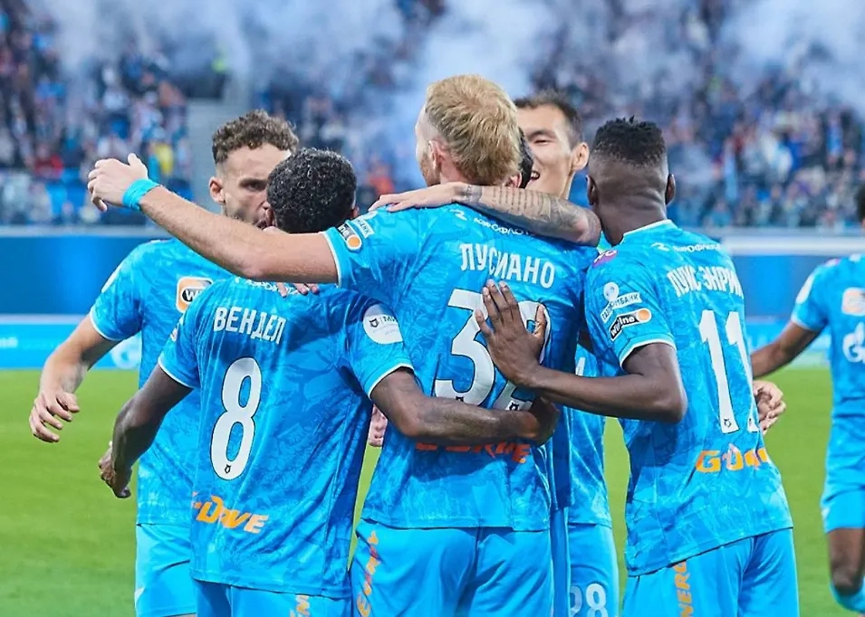 «Зенит» разгромил «Рубин» в матче РПЛ. Обложка © Telegram / Футбольный клуб «Зенит»