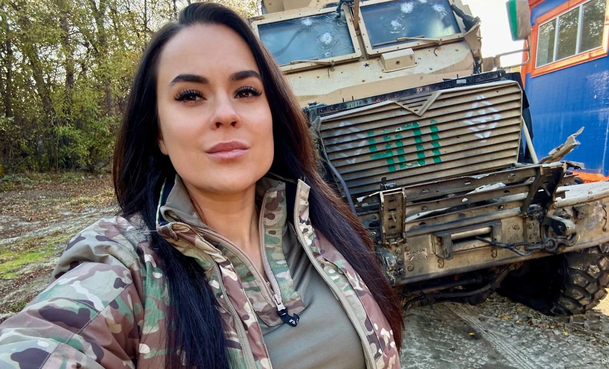 Военкор Первого Канала Анна Прокофьева. Фото © Анна Прокофьева