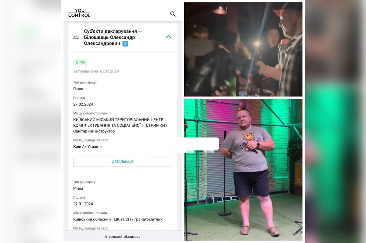 Тот самый ТЦКашник Белошвец, избивший девушку из-за русской музыки. Фото © «Страна.ua»