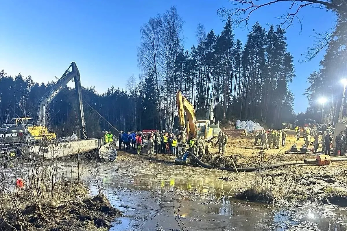 Утонувшую во время учений в Литве бронемашину ВС США вытащили из болота. Обложка © X / antmrufka