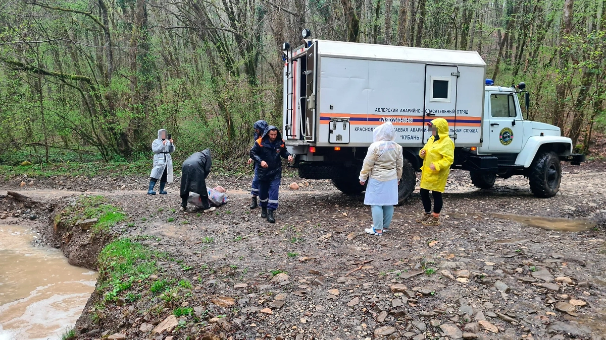 Тургруппа, которую эвакуировали в Сочи. Обложка © Telegram / Кубань-СПАС