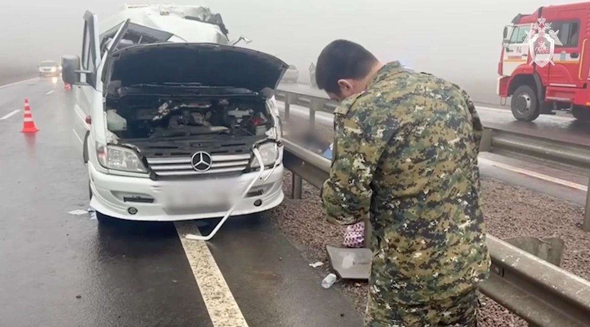 Место ДТП в ДНР. Обложка © Telegram / Следком