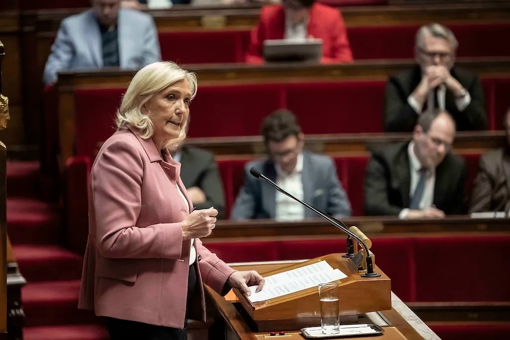 Глава фракции «Национальное объединение» Марин Ле Пен. Обложка © ТАСС / ABACA / Blondet Eliot