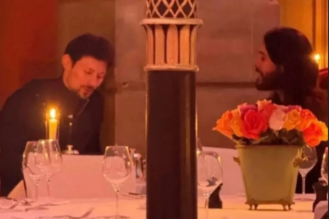 Павел Дуров и Джаред Лето в парижском ресторане. Обложка © X / Marysun