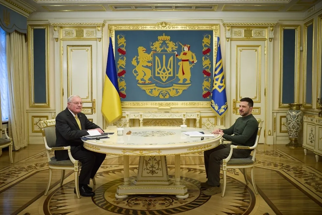 Специальный посланник президента США по вопросам Украины и России Кит Келлог и Владимир Зеленский. Фото © president.gov.ua