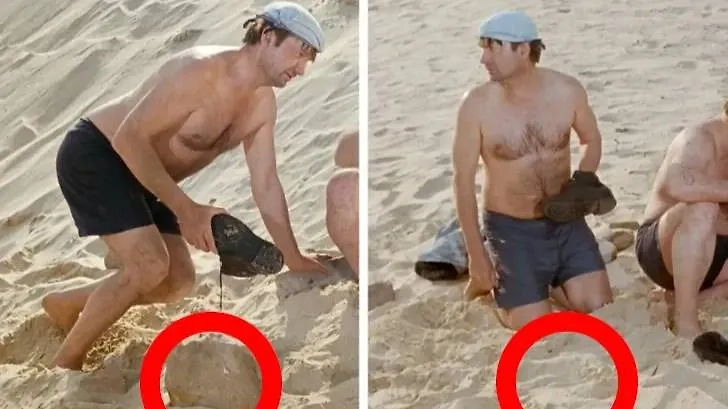 В фильме «Джентльмены удачи» есть заколдованный пляж. Фото © Кадр из фильма «Джентльмены удачи», режиссёр Александр Серый, сценарист Георгий Данелия и др. / Kinopoisk