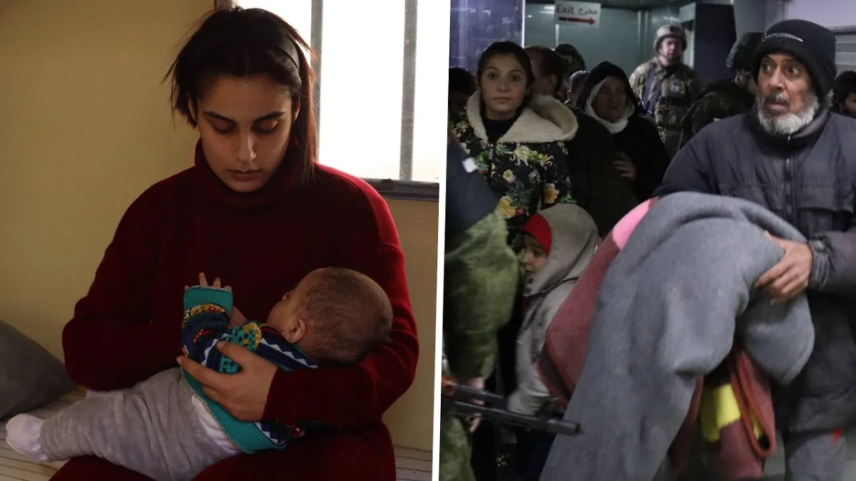 Российские бойцы укрыли на своей базе Хмеймим спасающихся от казней сирийцев. Обложка © X / jharnous