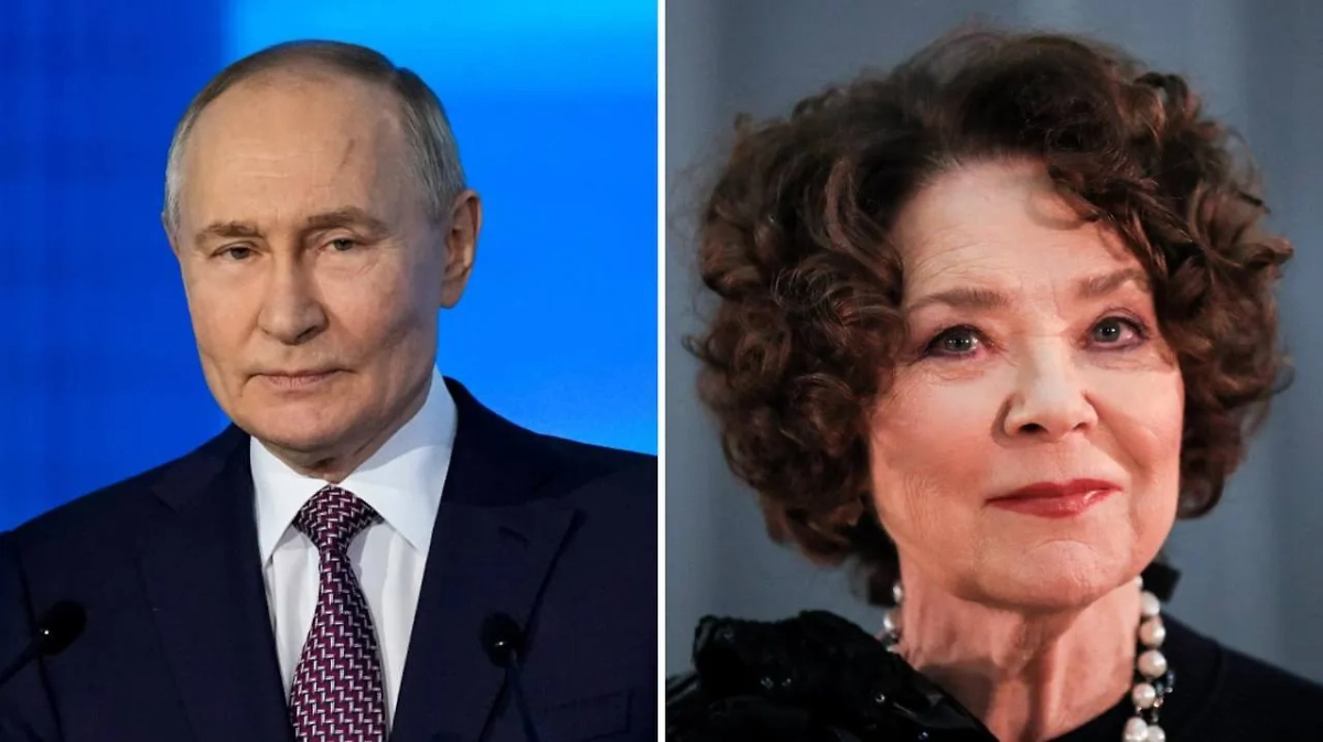 Владимир Путин и Лариса Голубкина. Обложка © ТАСС / Павел Бедняков, Сергей Бобылев 