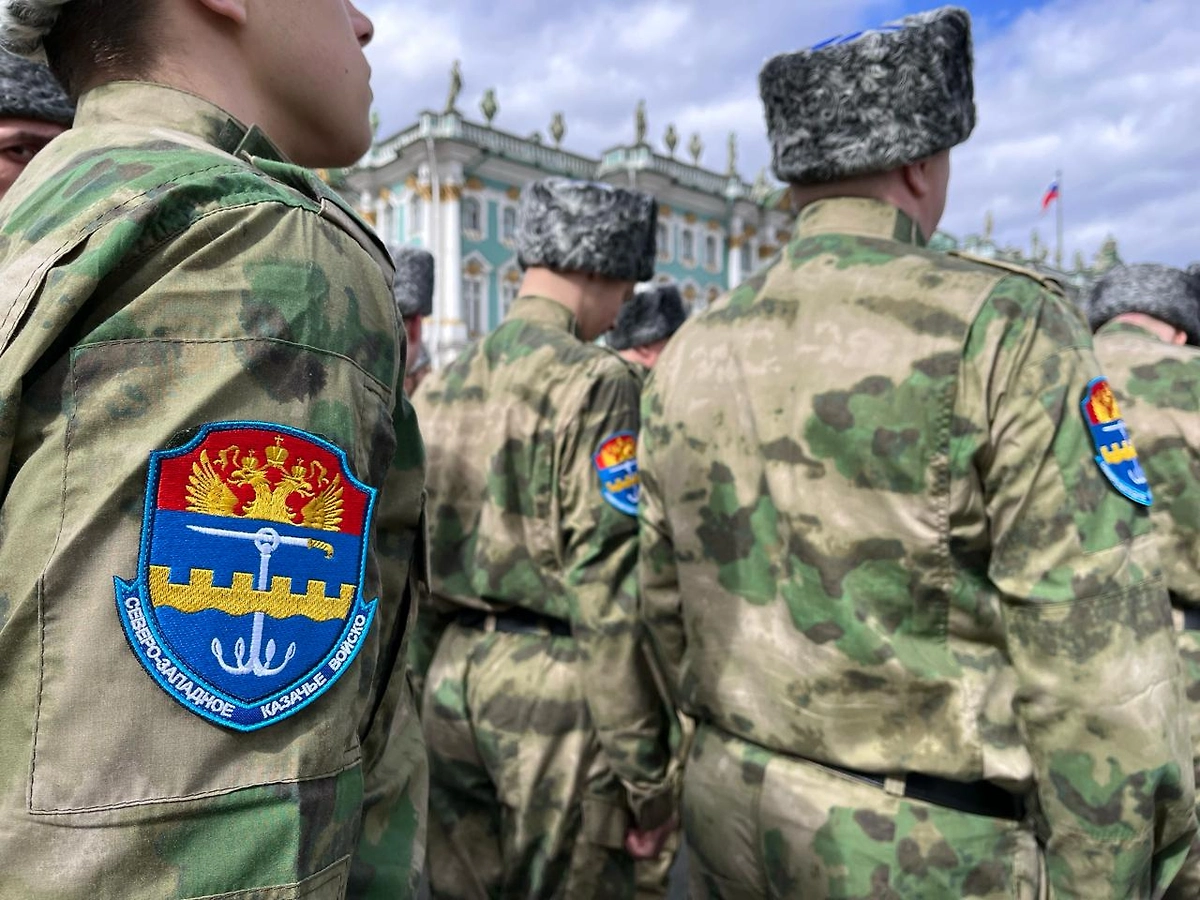 Путин учредил герб, знамя и флаг Всероссийского казачьего общества. Фото © Telegram / Всероссийское Казачье Общество