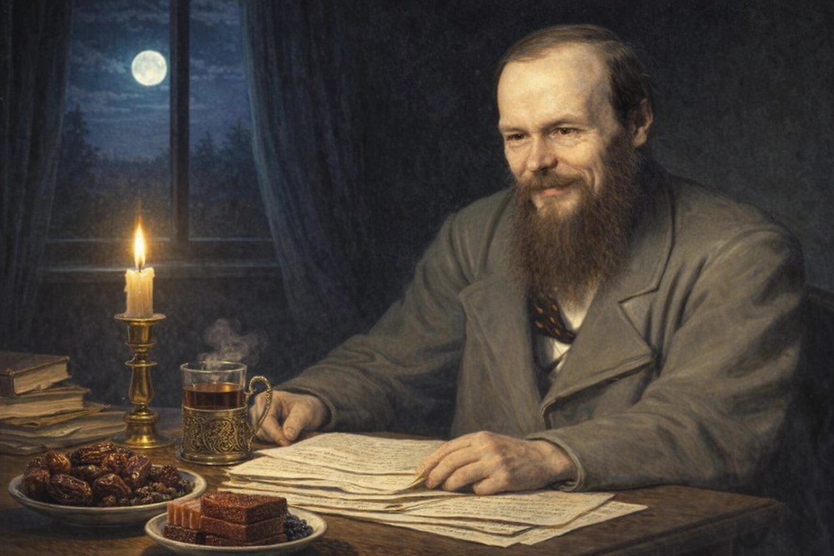 С чем пил чай Фёдор Достоевский: как приготовить любимый напиток писателя и какие секреты раскрыла его дочка? Фото © ChatGPT 