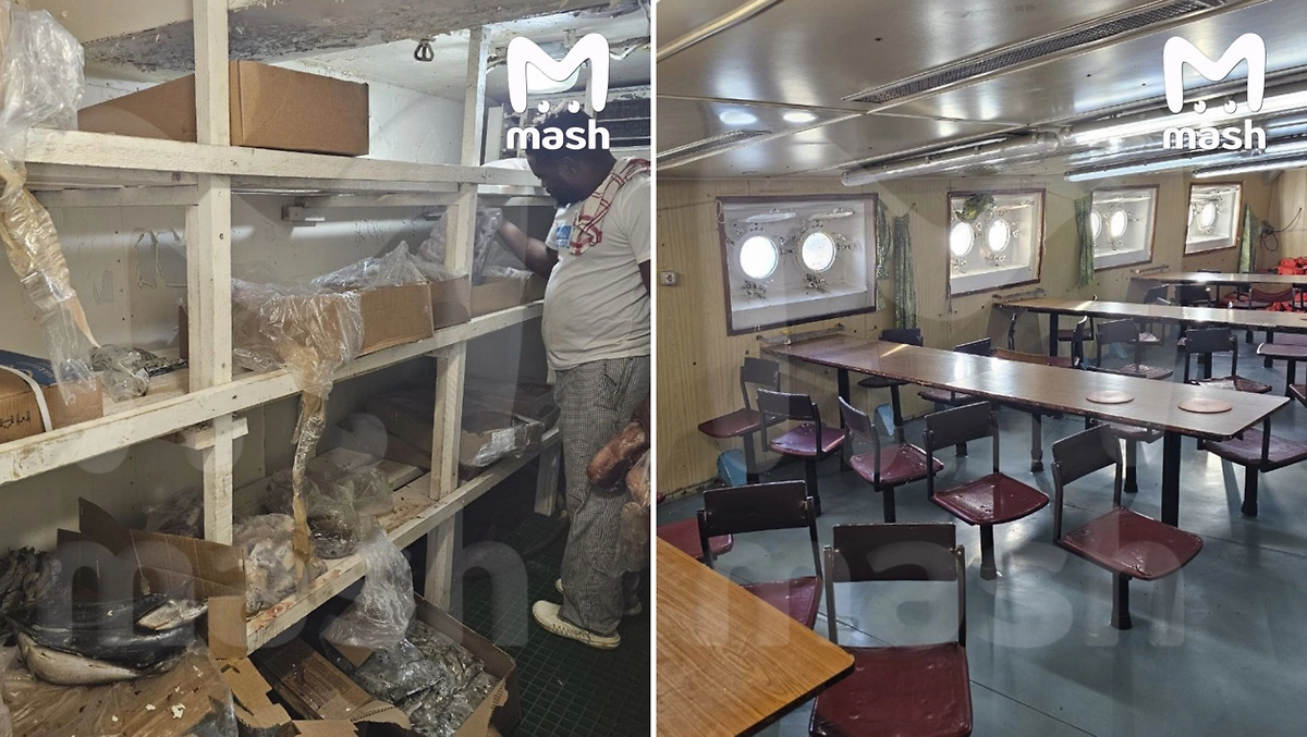 13 российских моряков полгода не могут покинуть арестованное судно Venus-1 в Намибии. Фото © Telegram / Mash