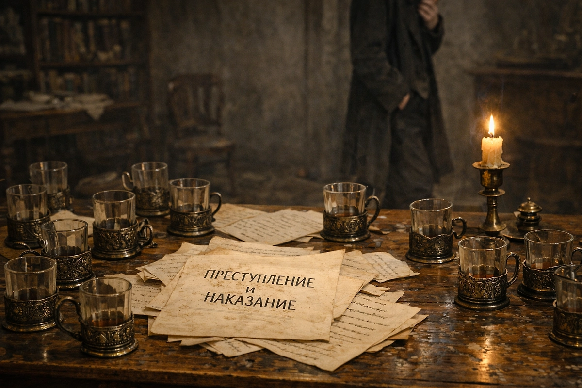 Чай всегда был на рабочем столе Достоевского: рецепт из мемуаров Анны Григорьевны Достоевской. Фото © ChatGPT 