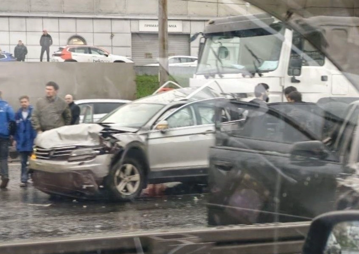 ДТП в Москве. Фото © VK / Московские происшествия