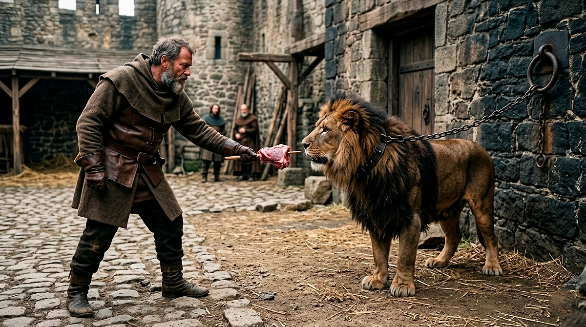 Средневековые профессии, о которых все забыли. Кто такой мастер зверинца? Фото © Gemini Nano Banana