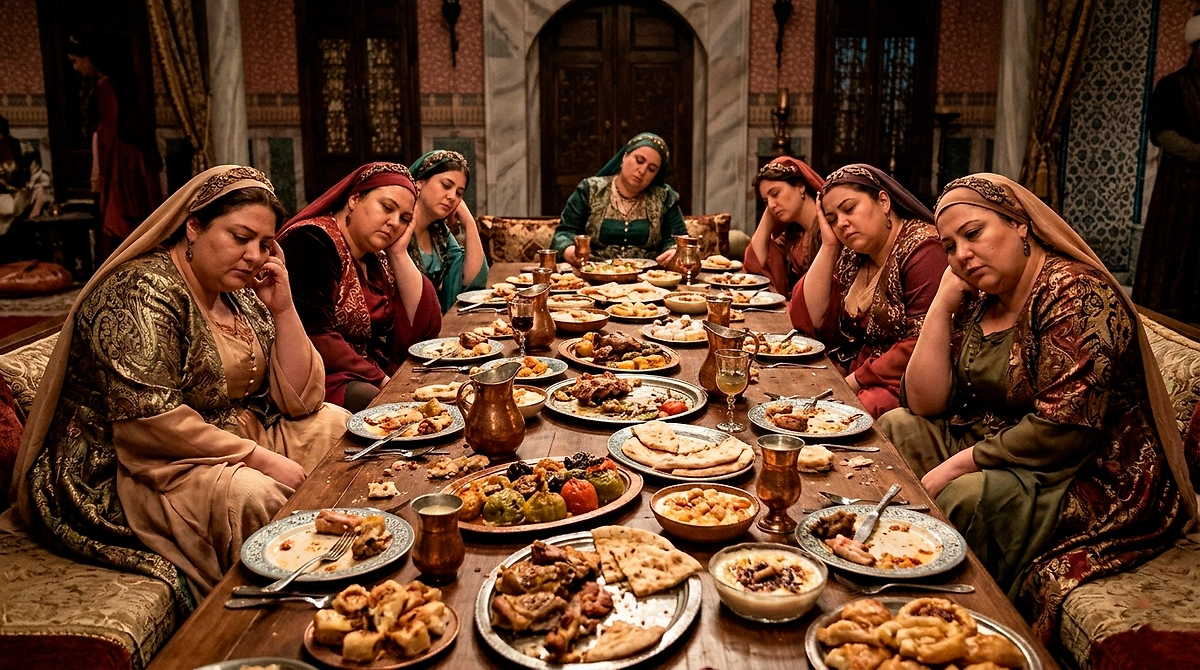 Безумный Ибрагим: зачем наложниц султана раскармливали до 200 килограмм? Фото © Gemini Nano Banana