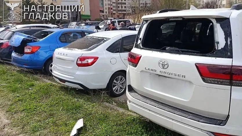 Последствия атаки ВСУ на Белгородскую область 17 апреля. Обложка © Telegram / Вячеслав Гладков