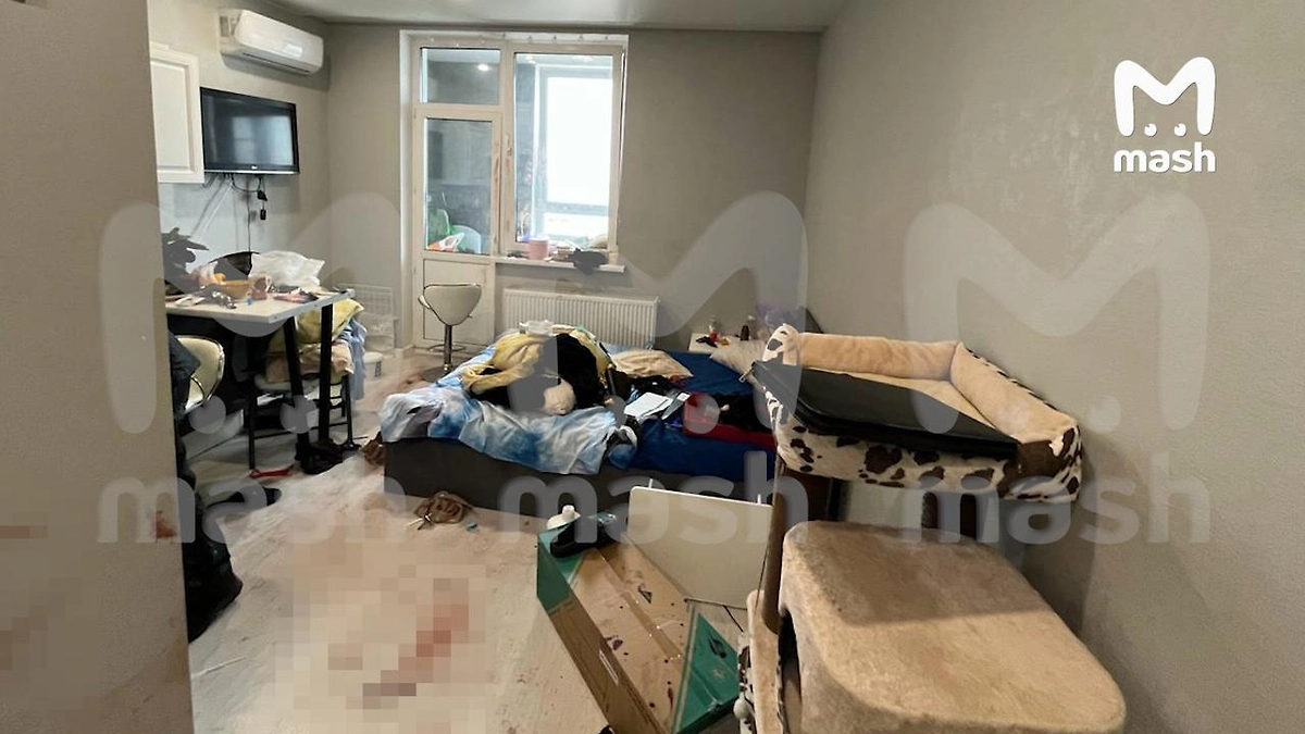 Квартира после схватки на ножах. Фото © Telegram / Mash