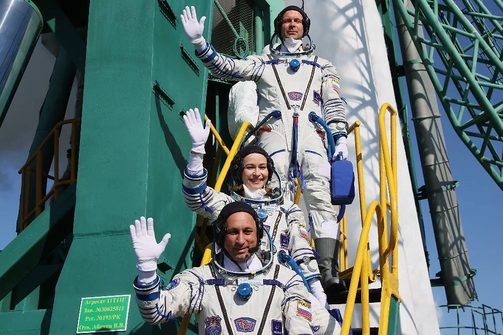 Фильм «Вызов» стал лентой, снятой на космической станции. Фото ©&nbsp;ТАСС / Сергей Савостьянов