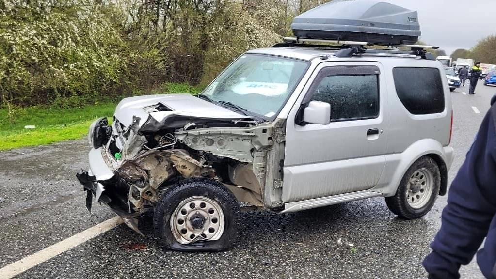 ДТП с участием трёх автомобилей. Фото © Telegram / МВД по РСО-Алания