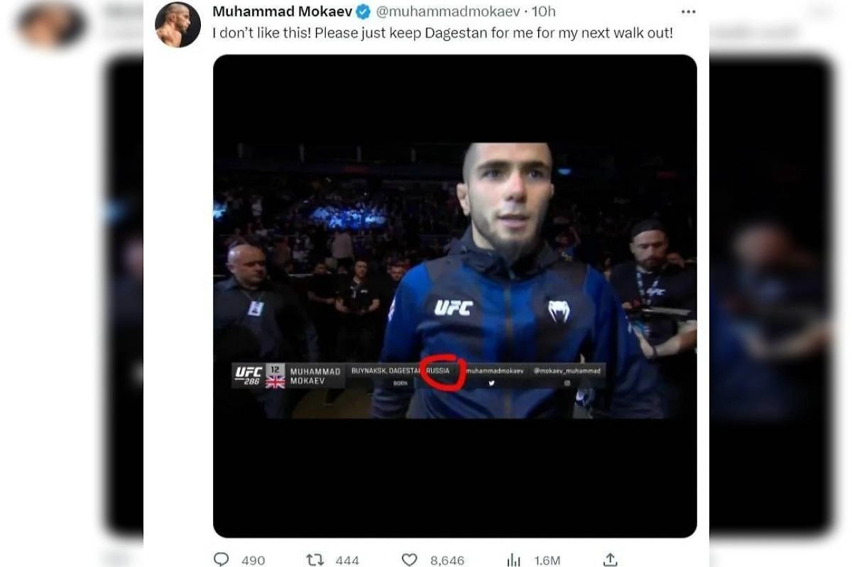 Пост Мокаева. Фото © X / Muhammad Mokaev