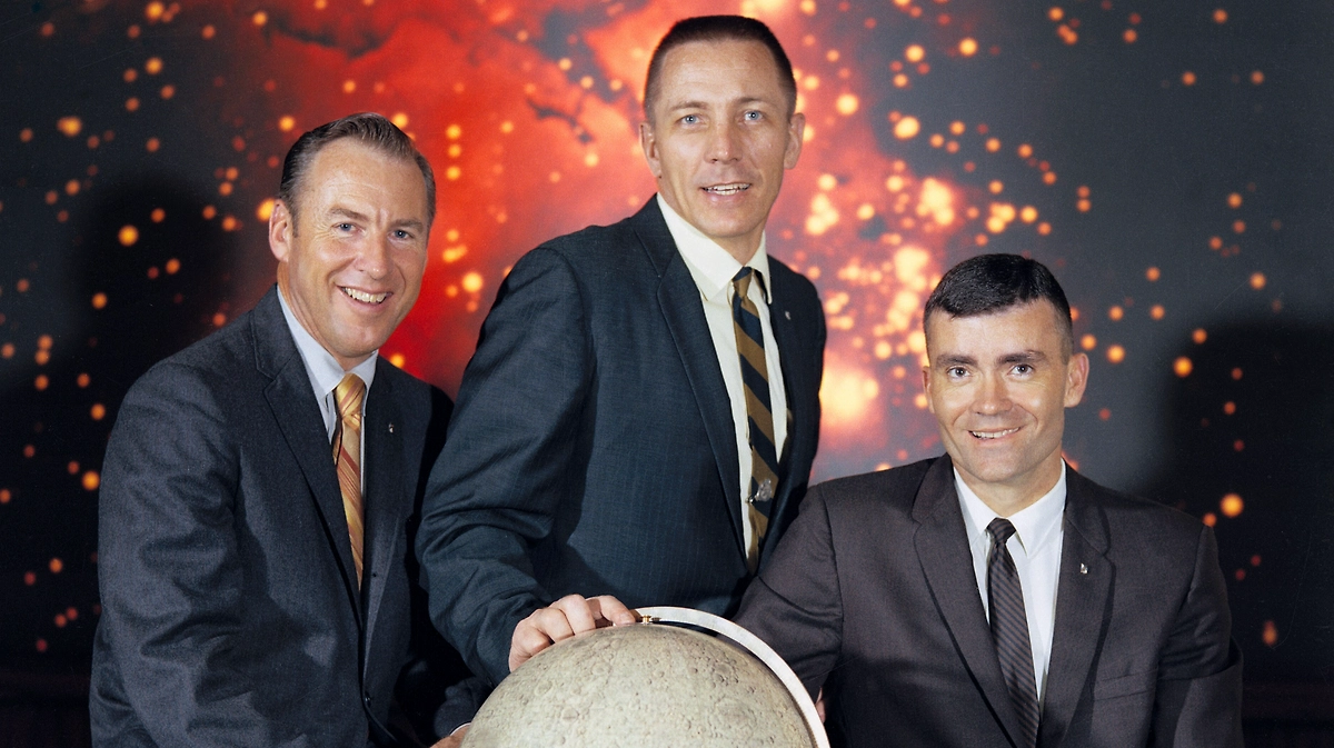 «Хьюстон, у нас проблемы»: откуда взялась знаменитая фраза и что произошло с «Аполлоном-13 в 1970 году? Джеймс Ловелл, Джон Суайгерт, Фред Хейз. Фото ©&nbsp;Wikipedia / NASA