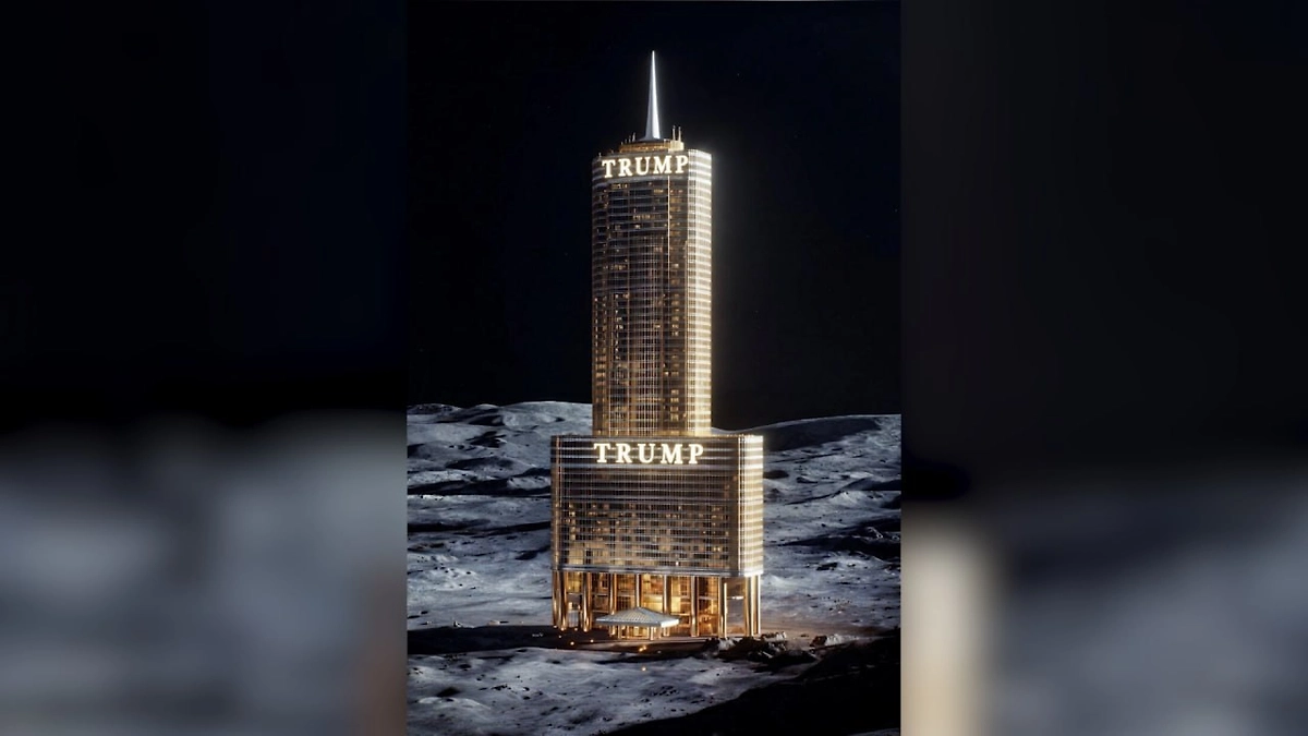 Трамп опубликовал ИИ-картинки в образе Иисуса Христа и с башней на Луне. Фото © Truth Social / realDonaldTrump