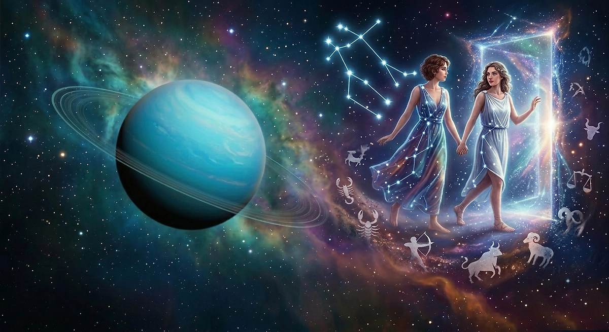 Уран в Близнецах 26 апреля 2026: конец старой жизни для всех знаков зодиака. Фото © Nano Banana AI