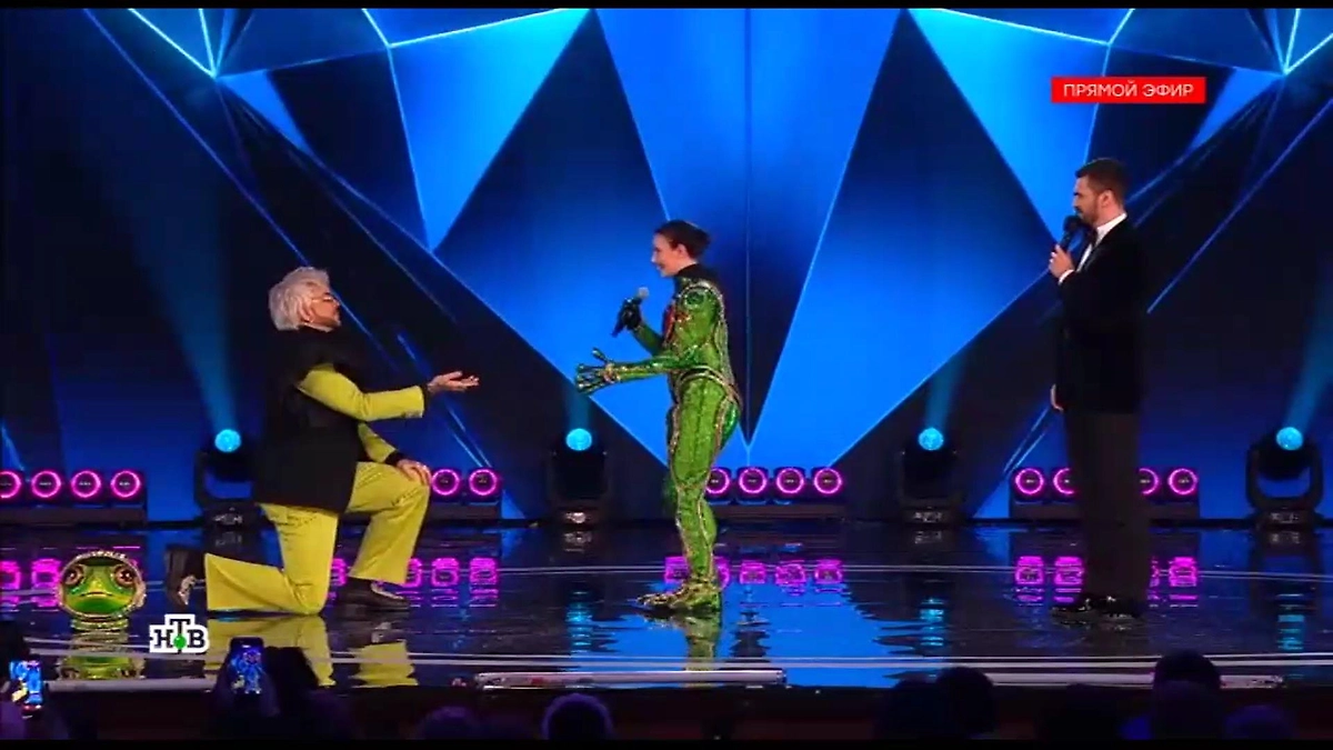 Четвёртое место в финале шоу «Маска» заняла Лягушка. Кто скрывался под маской? Фото © Ntv.ru
