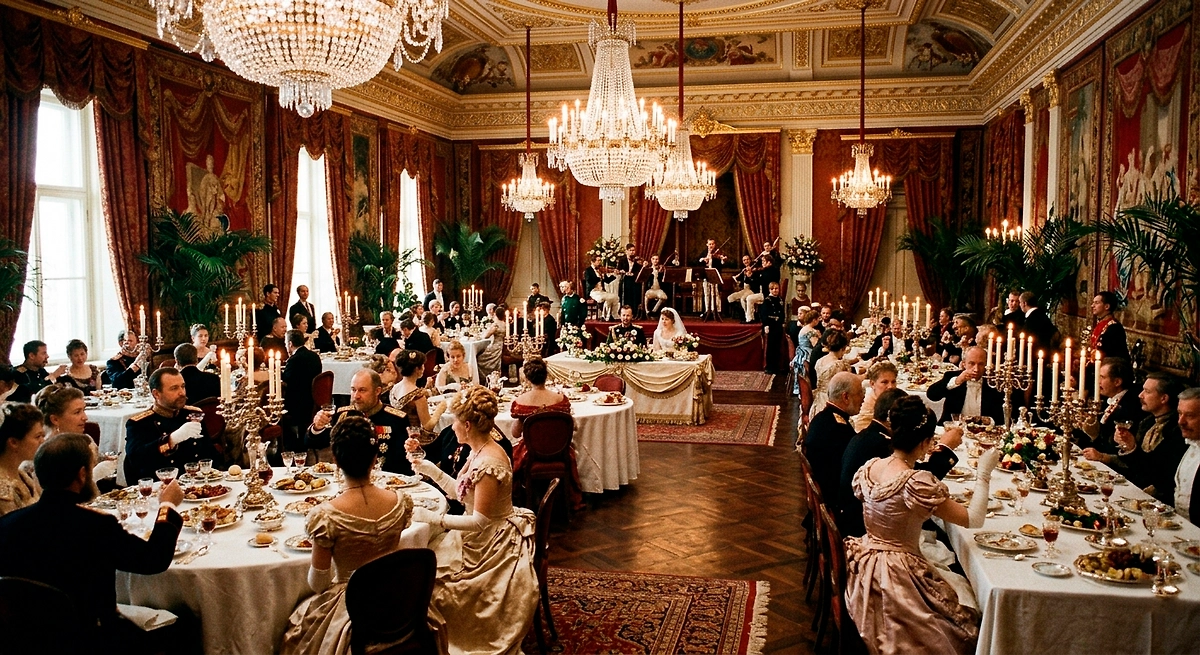 Дворянская свадьба в Российской империи ХIX века: сколько стоило мероприятие? Фото © Gemini Nano Banana