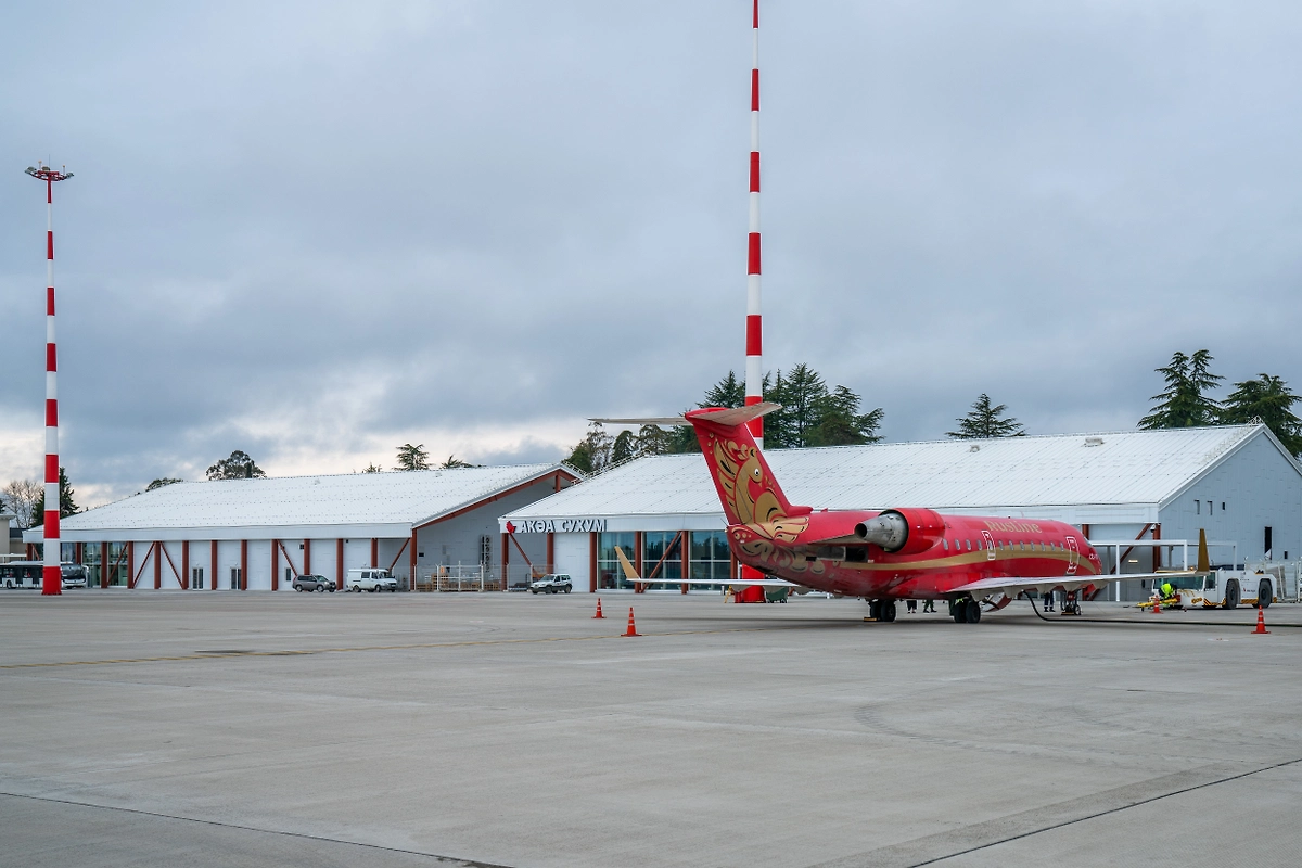 В Абхазии ввели в эксплуатацию новый аэровокзальный комплекс аэропорта Сухум. Фото © Представлено пресс-службой для Life.ru