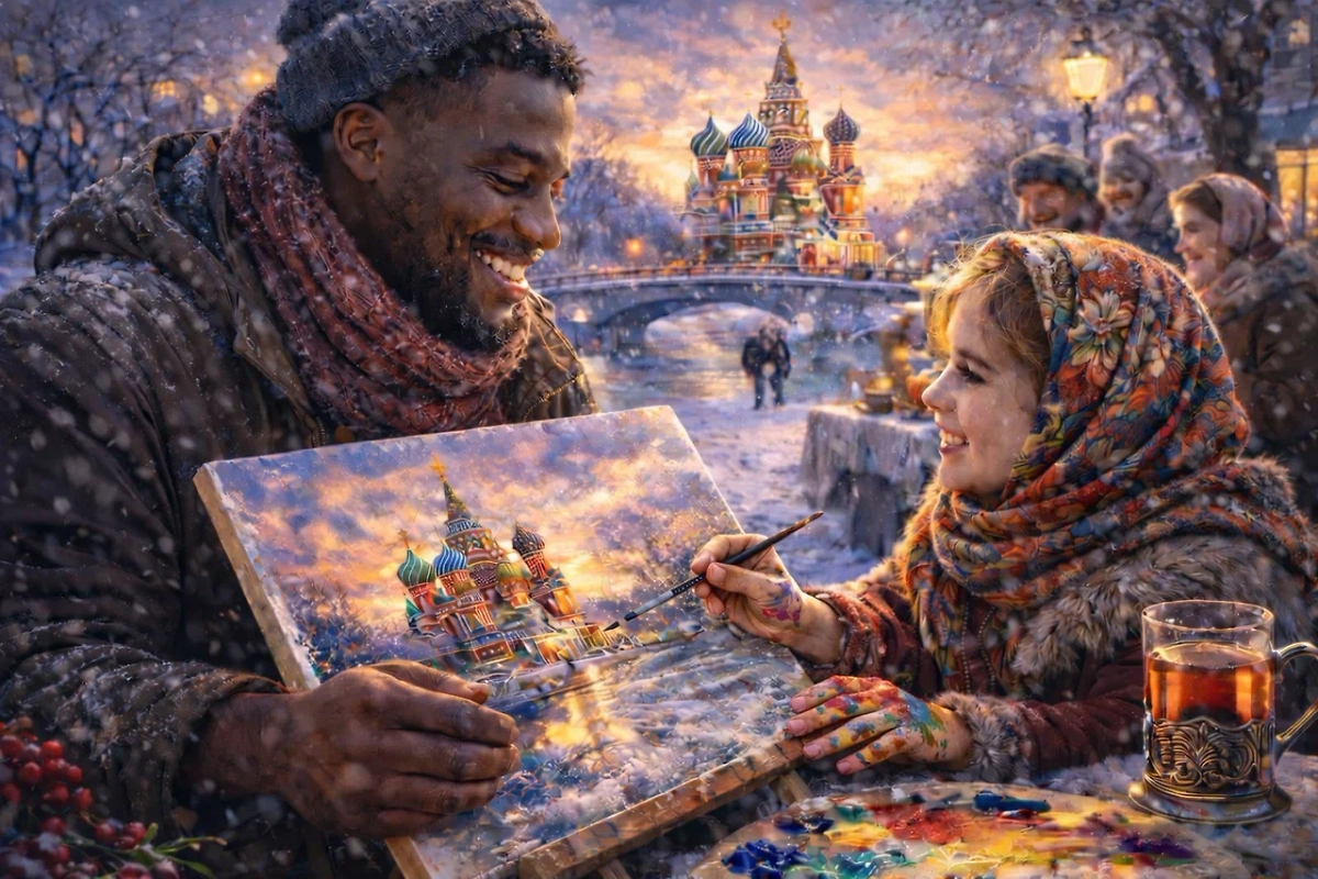 «Кистью по снегу» © Бурик Елена