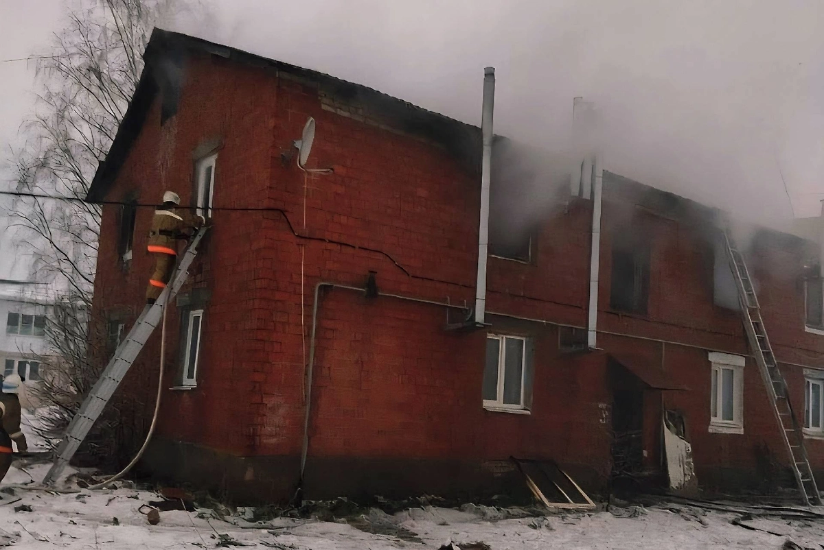 Пожар в Нижегородской области. Обложка © VK /  ГУ МЧС России по Нижегородской области
