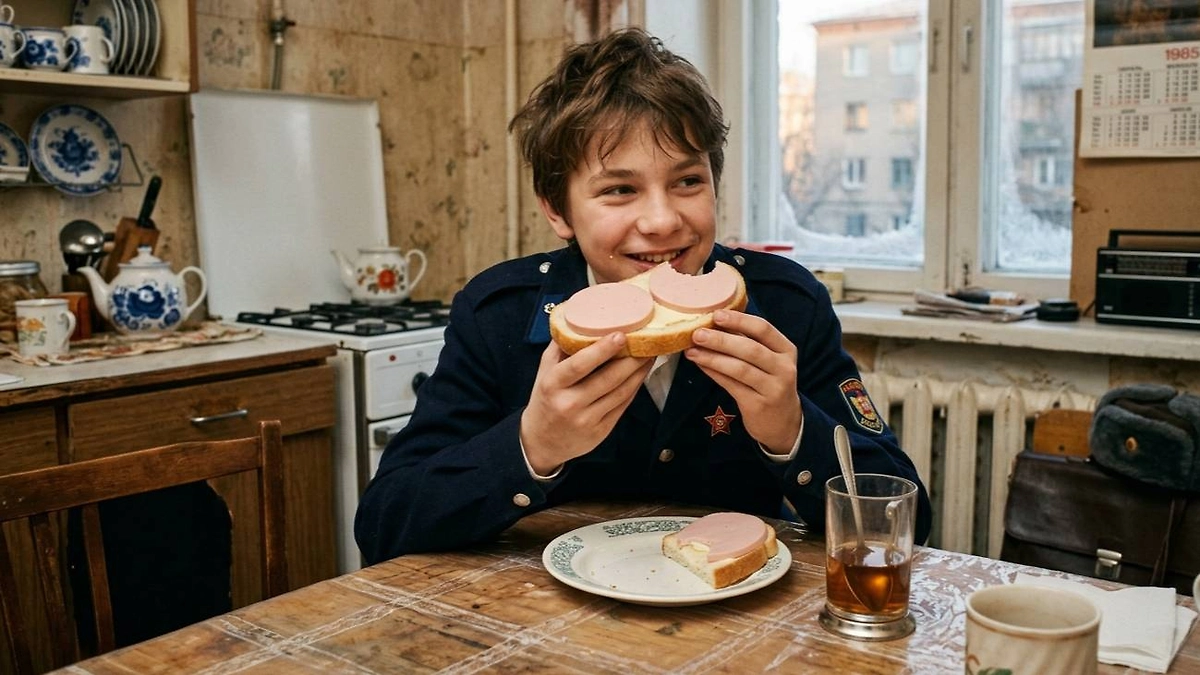 Химия в советской колбасе: что скрывали за розовым цветом. Фото © Nano Banana AI