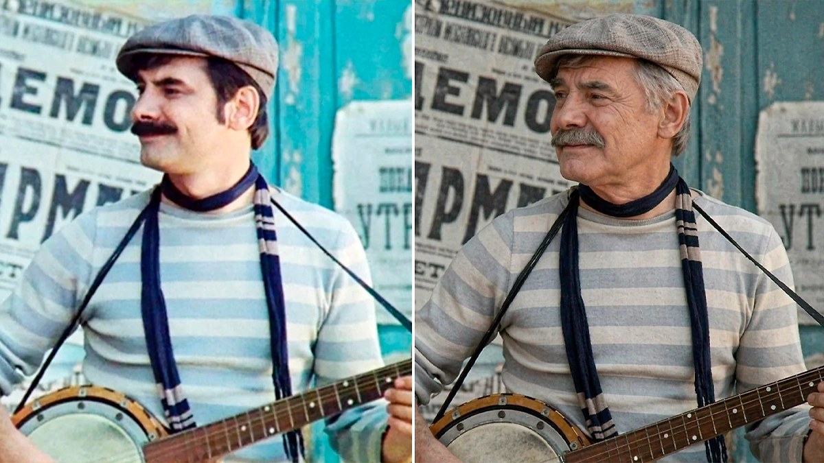 Как сложились судьбы актёров легендарных советских фильмов. Фото © Кадр из фильма «Мы из джаза», режиссёр Карен Шахназаров / Kinopoisk, © Chat GPT