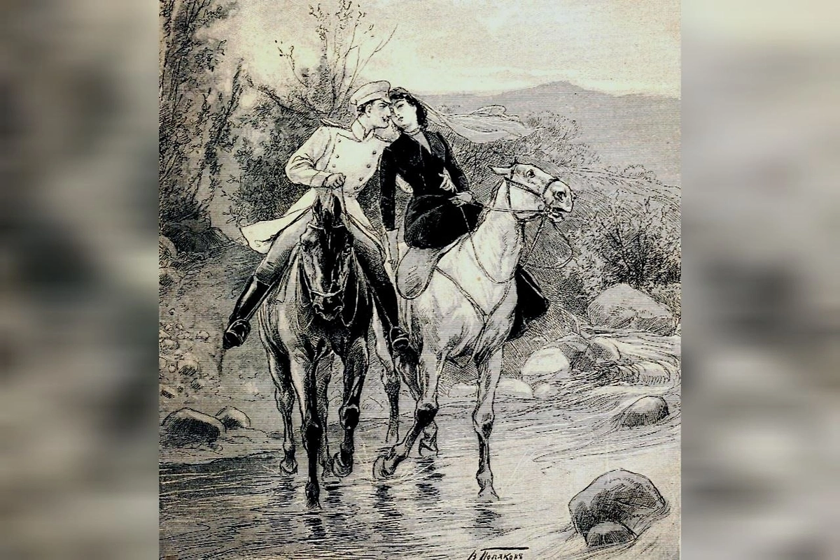 Печорин и княжна Мери. Фото © Wikipedia / В.А. Поляков