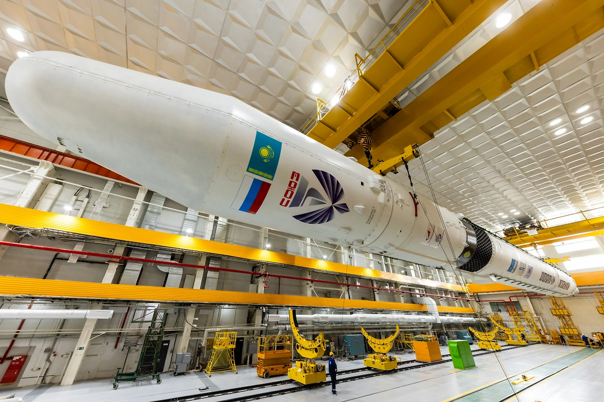 Ракета имеет двухступенчатую конструкцию с последовательным расположением ступеней. Фото © Пресс-служба «Роскосмоса»