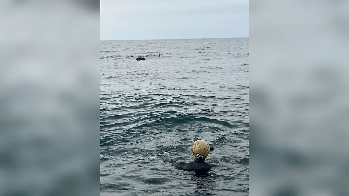 У черноморского побережья Турции уничтожили мину. Фото © Х /T.C. Millî Savunma Bakanlığı