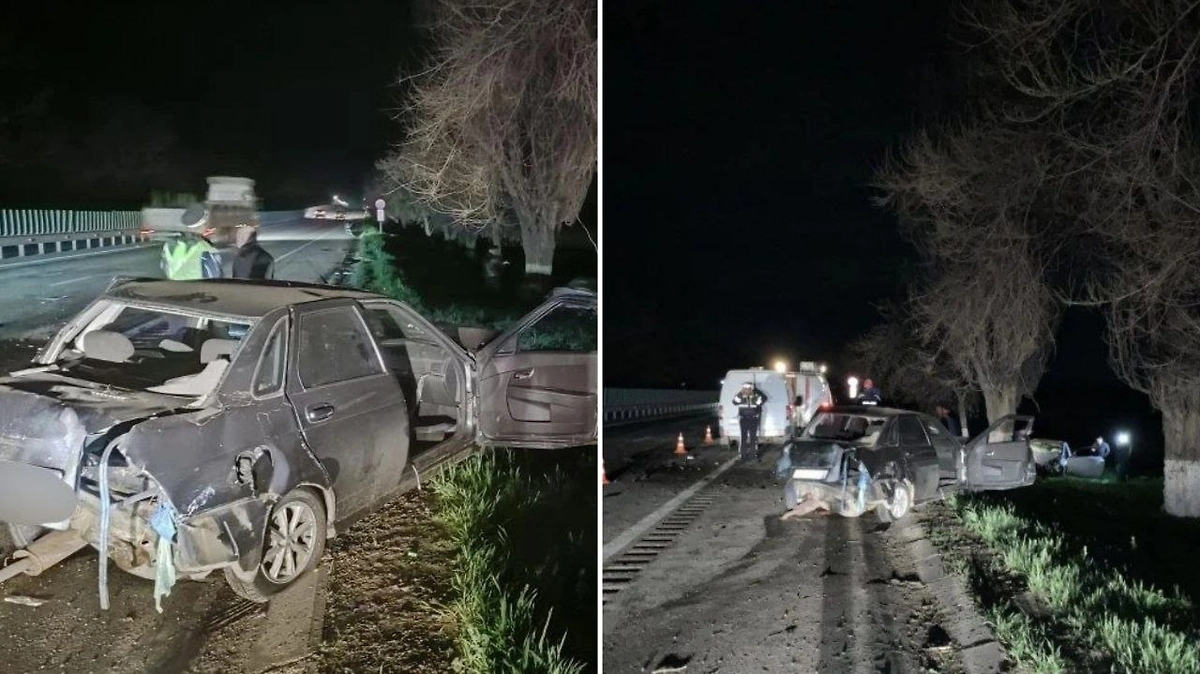 Младенец и водитель погибли в ДТП под Армавиром, одна пострадавшая в больнице. Фото © Telegram / 23 МВД